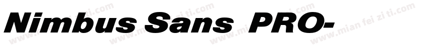 Nimbus Sans 了PRO字体转换